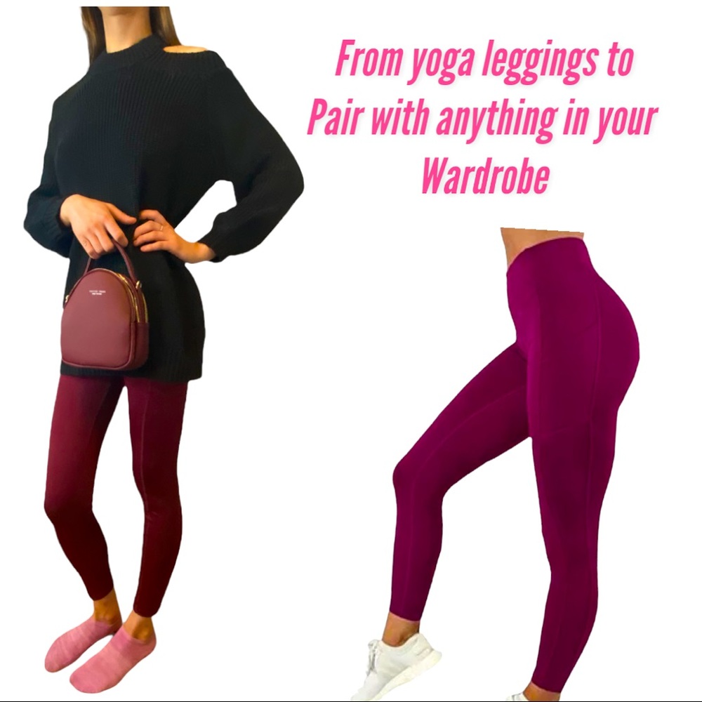 Fashion women’s high waist cell phone pocket yoga pants